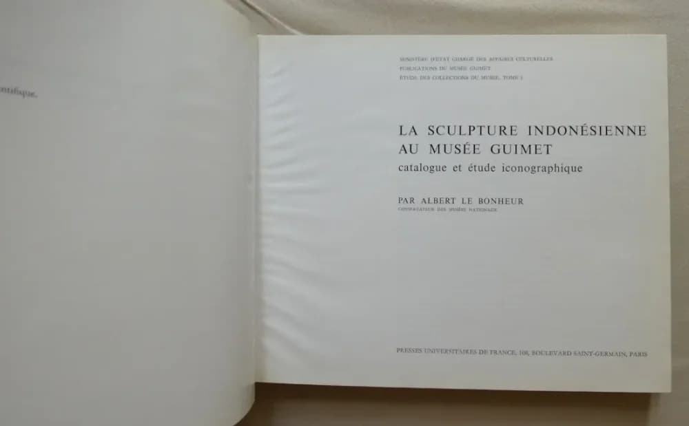 La Sculpture Indonésienne au Musée Guimet 1971 - Image 3