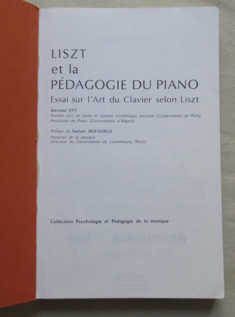 B. OTT. Liszt et la Pédagogie du Piano - Image 3