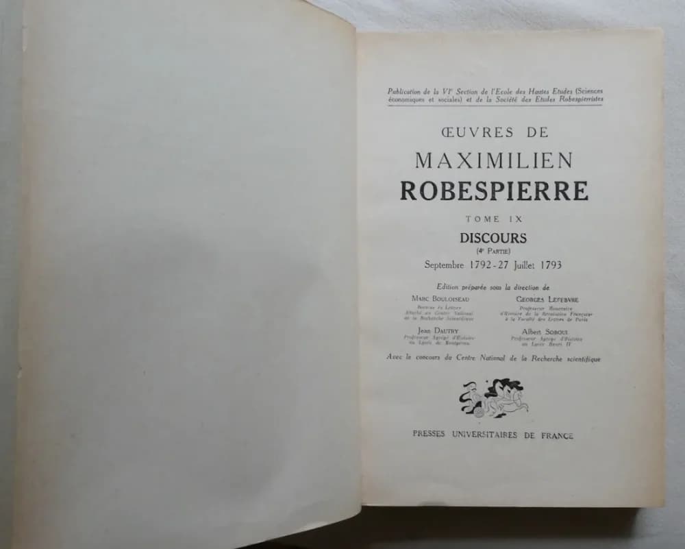 Oeuvres de Maximilien Robespierre Tome IX Discours 4e partie - Image 3