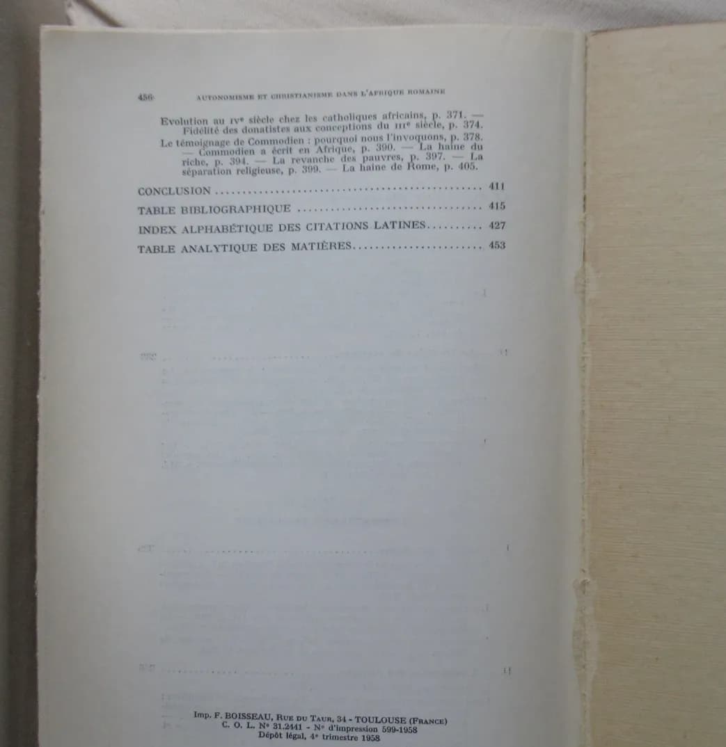 Jean Paul BRISSON. Autonomisme et Christianisme dans l'Afrique Romaine - Image 6