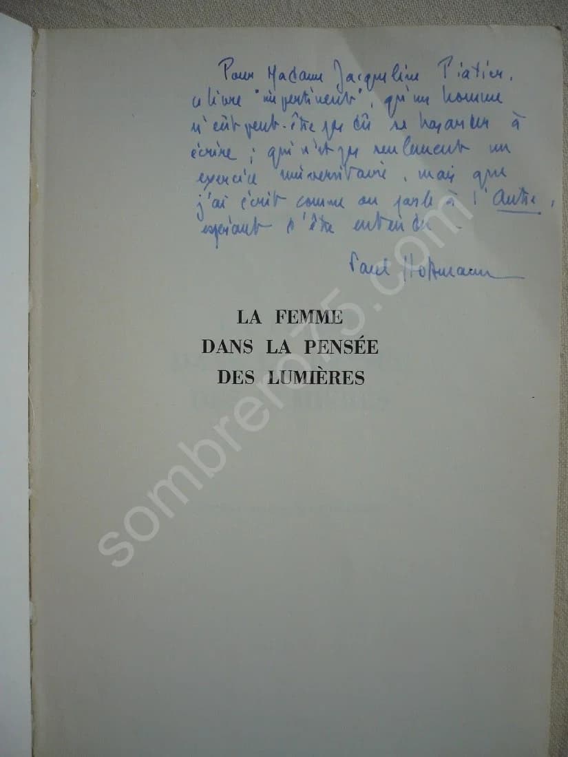 La Femme dans la Pensée des Lumières - Image 4