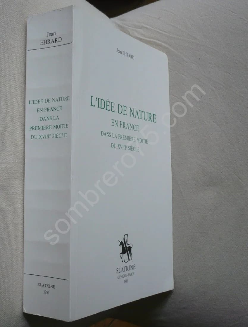 L'Idée de Nature en France dans la Première Moitié du XVIIIe Siècle - Image 2