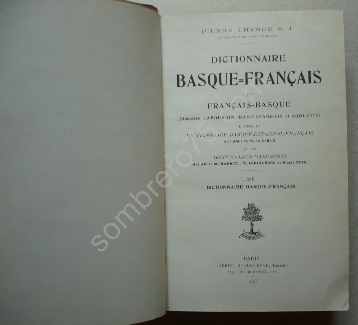 Dictionnaire Basque - Français. Tome 1 - Image 5