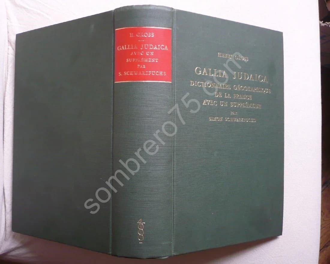 Gallia Judaica, Dictionnaire Géographique de la France avec un Supplément par Simon Schwarzeuchs