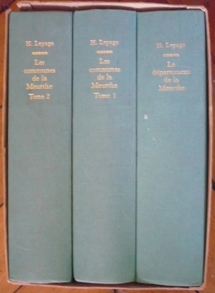 Les Communes de la Meurthe et le Département de la Meurthe. 3 Volumes - Image 2