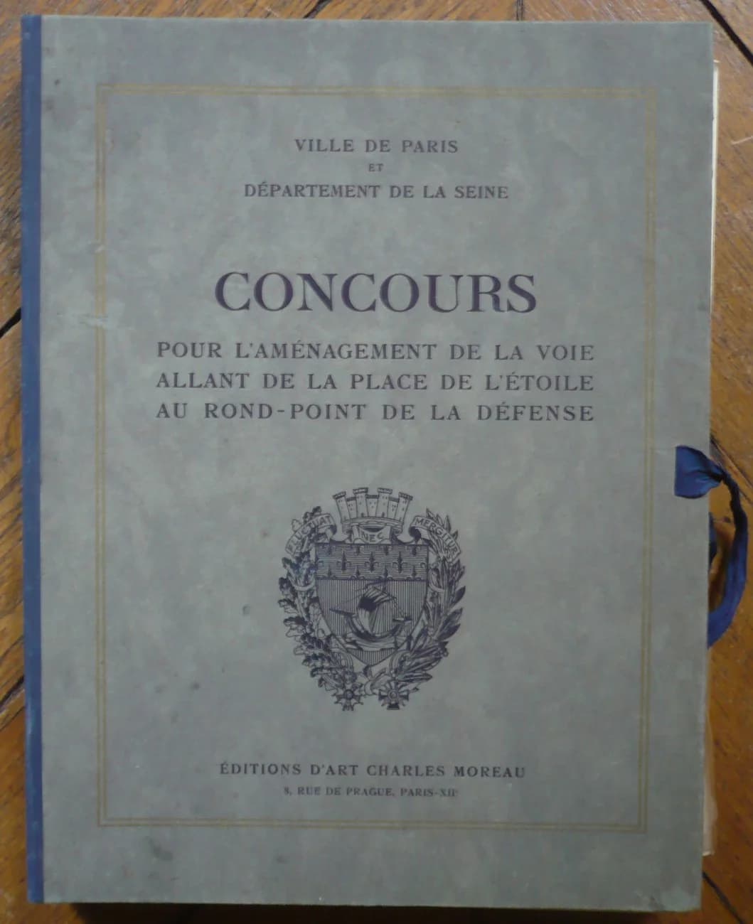 Concours pour l'Aménagement de la Voie allant de la Place de l'Etoile au Rond Point de la Défense