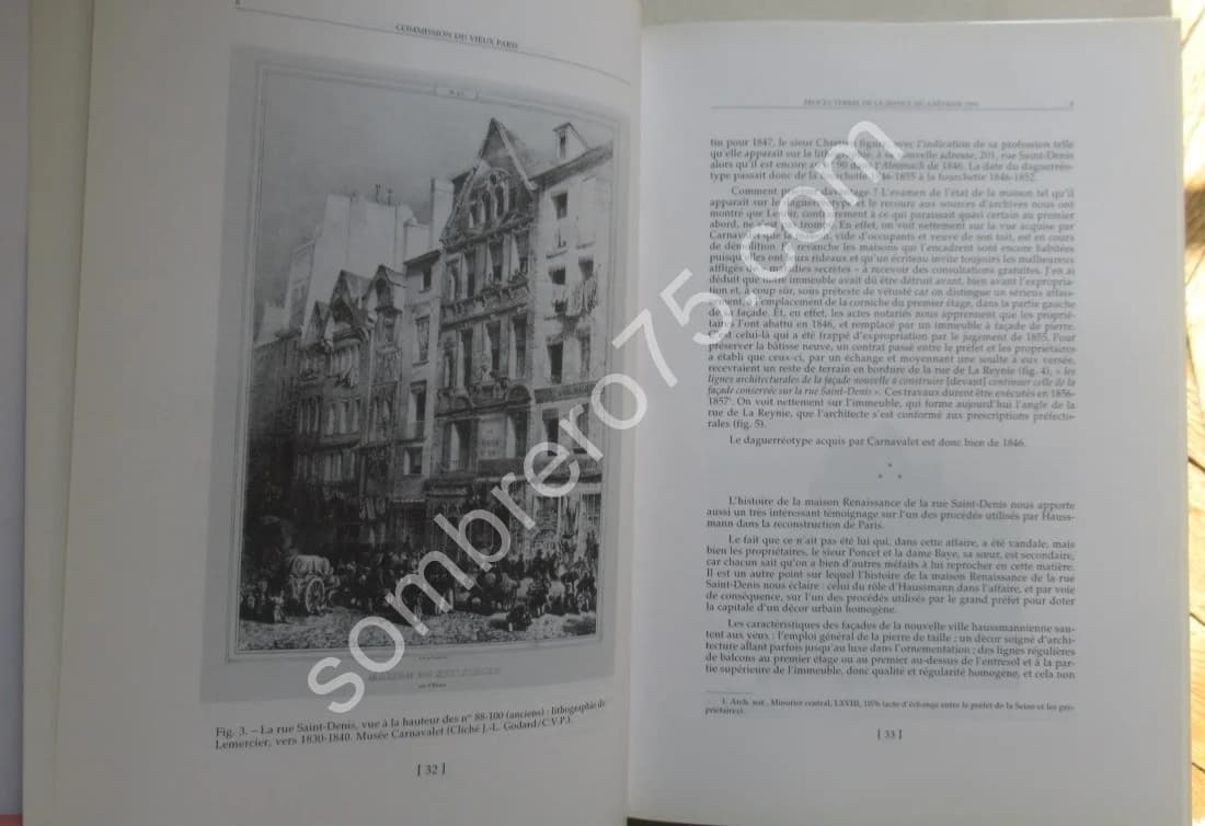 Commission Municipale du Vieux Paris - Procès Verbaux Année 1995 - Image 10