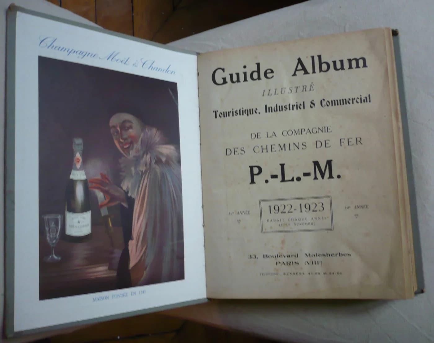 Paris Lyon Méditerranée Guide Album 1922 - 1923. PLM - Image 2
