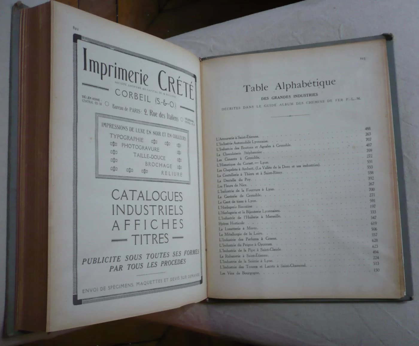 Paris Lyon Méditerranée Guide Album 1922 - 1923. PLM - Image 3