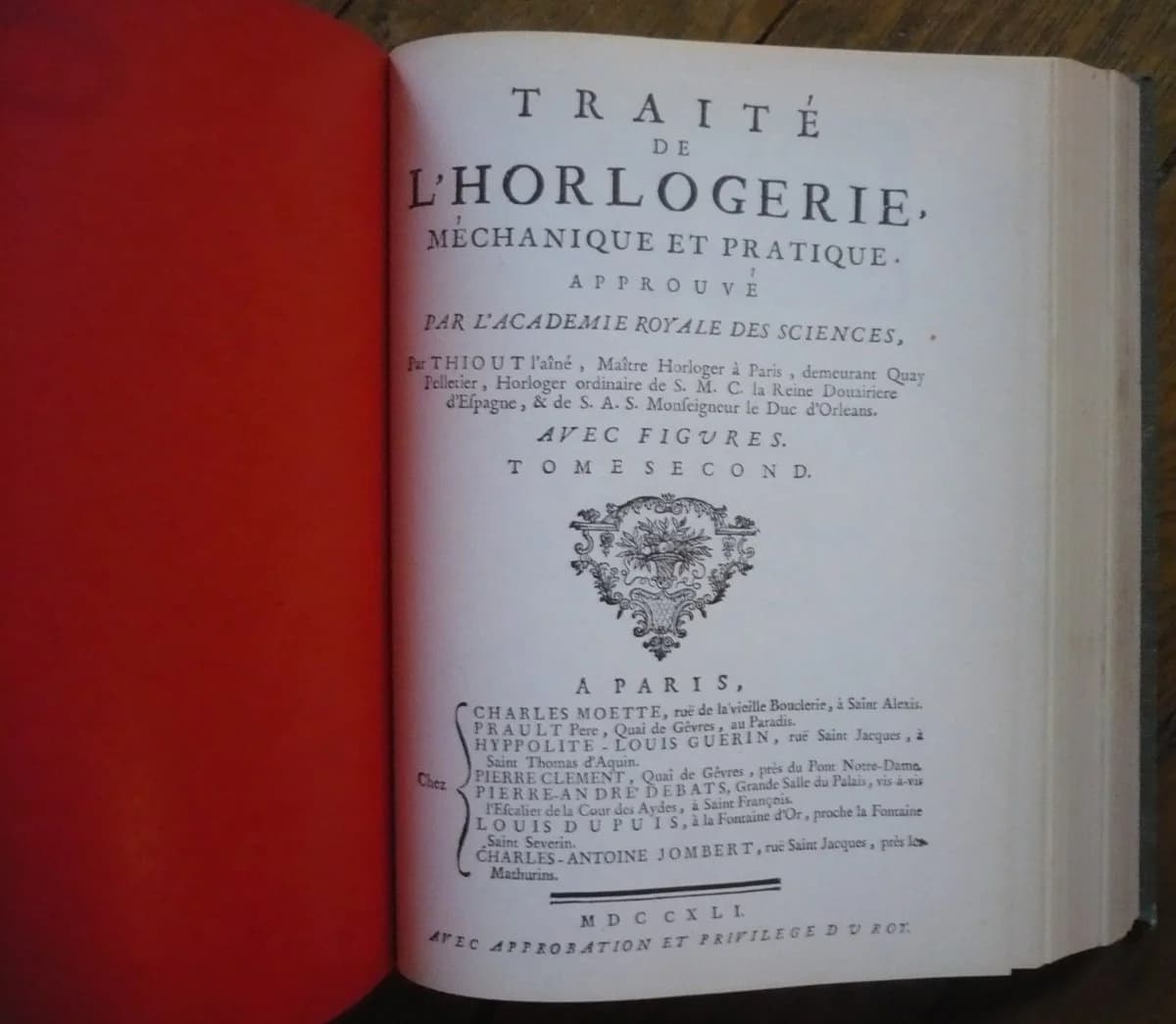Traité de l'Horlogerie Mécanique et Pratique Académie Royale des Sciences Reliés avec Planches - Image 3