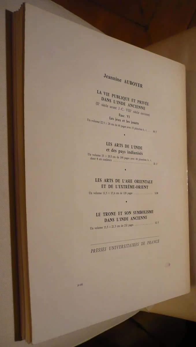 La Vie Publique et Privée dans l'Inde Ancienne. Fascicule 1 : L'architecture Civile et Religieuse - Image 2