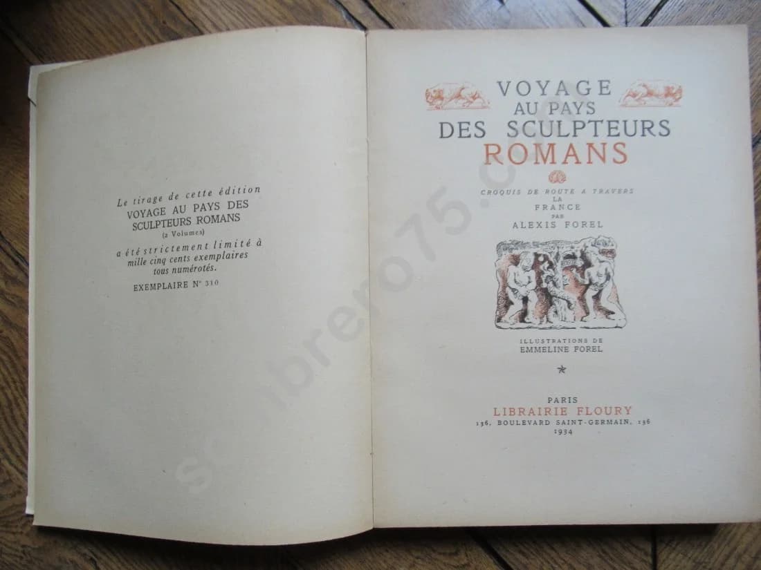Voyage au Pays des Sculpteurs Romans - Croquis de route à travers la France - 2 Volumes - Image 3