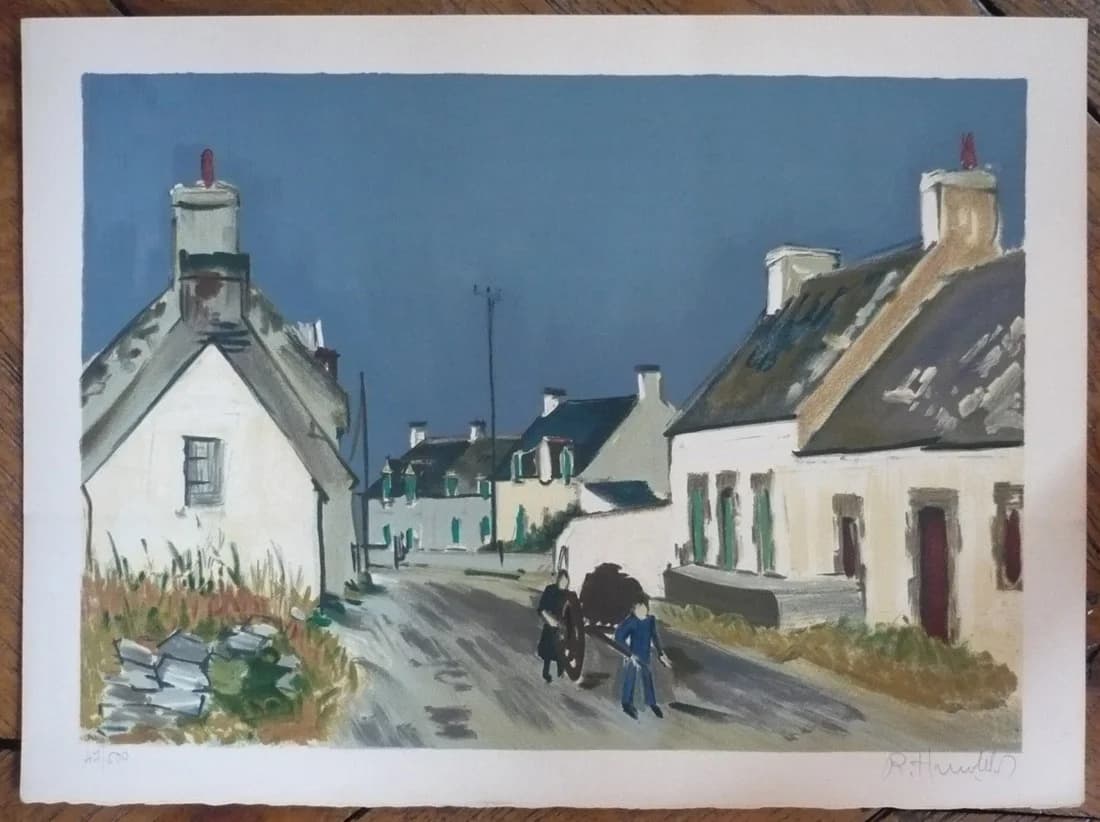 Robert Humblot. Un homme entier. ESTAMPE Signée. E.O - Image 3