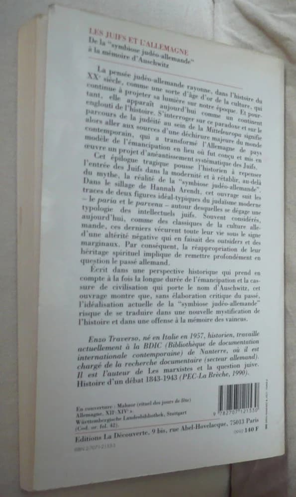 Les Juifs et l'Allemagne. Enzo Traverso - Image 2