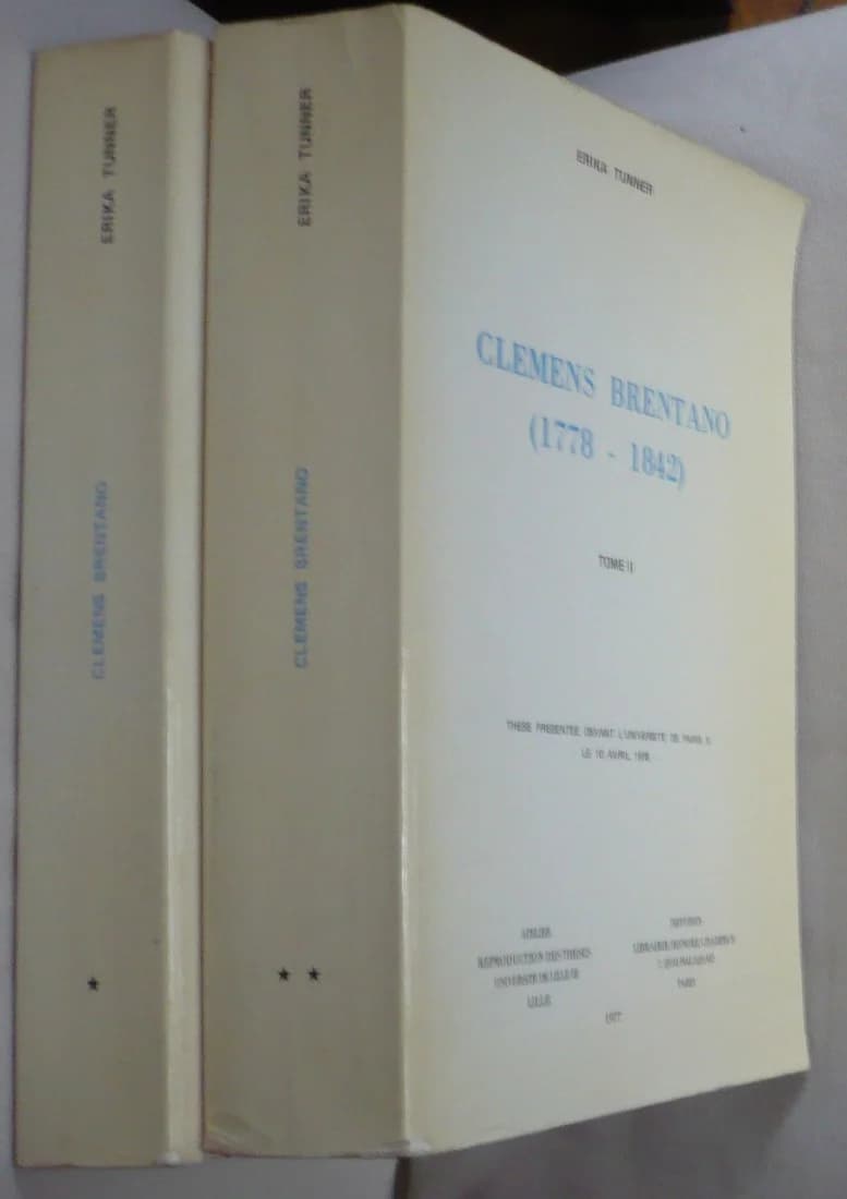 Clemens Brentano, 1778-1842, 2 Volumes : Thèse, Imagination et Sentiment Religieux - Image 2