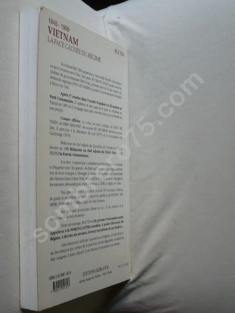 Vietnam 1945 - 1999. La Face Cachée du Régime. Tin Bui - Image 3