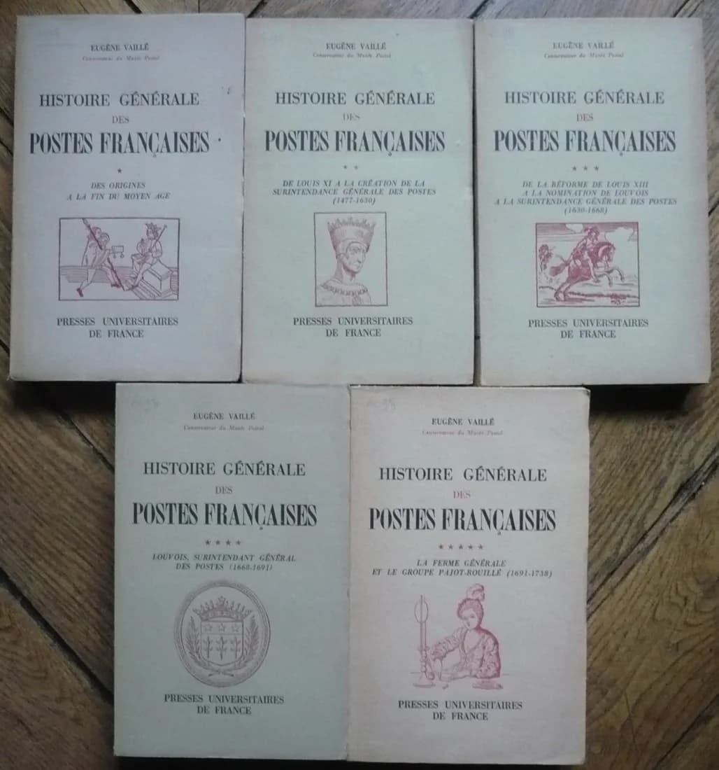 Histoire Générale des Postes Françaises - complet en 7 tomes