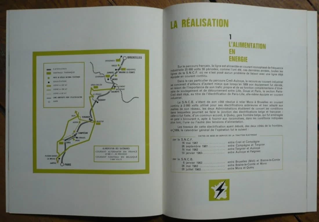 L'Electrification Paris Bruxelles. 1964 - Image 2