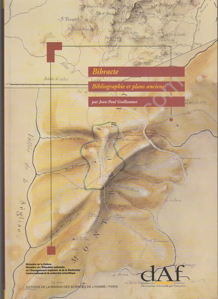 Bibracte, Bibliographie et Plans Anciens. Jean Paul Guillomet