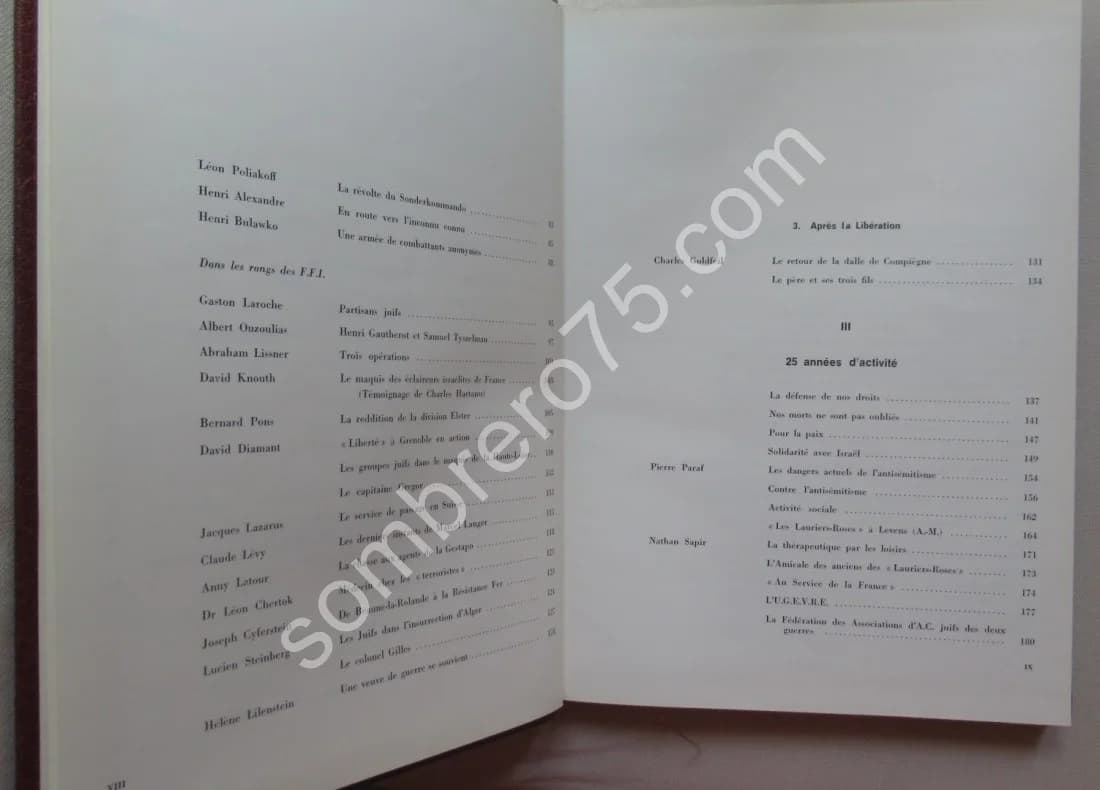 Le Combattant Volontaire Juif 1939-1945 (25e Anniversaire de l'Union des Engagés Volontaires et des Anciens Combattants Juifs - Image 9