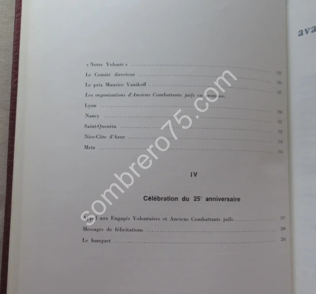 Le Combattant Volontaire Juif 1939-1945 (25e Anniversaire de l'Union des Engagés Volontaires et des Anciens Combattants Juifs - Image 10