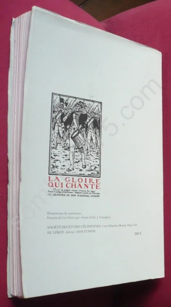 Le Chant de la Bérésina. Céline. Actes du Colloque de Toulouse, 5-7 Juillet 1990 - Image 2