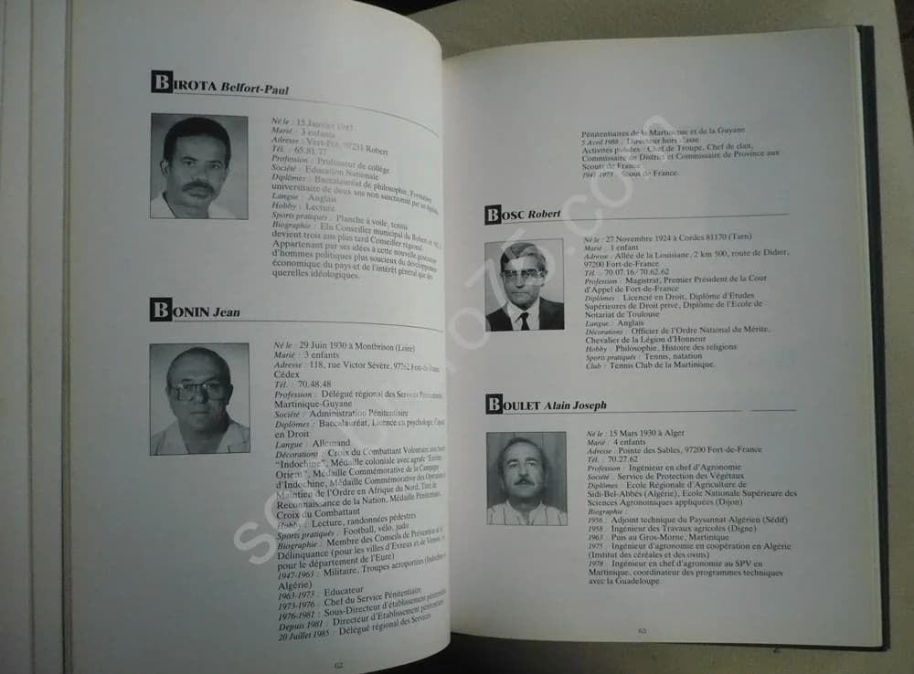 Vip Antilles Guyane 1989. Tome 1 : Martinique. Tome 2 : Guadeloupe, Les Saintes, Marie Galante, St Barthélémy, St Martin, Guyane - Image 4