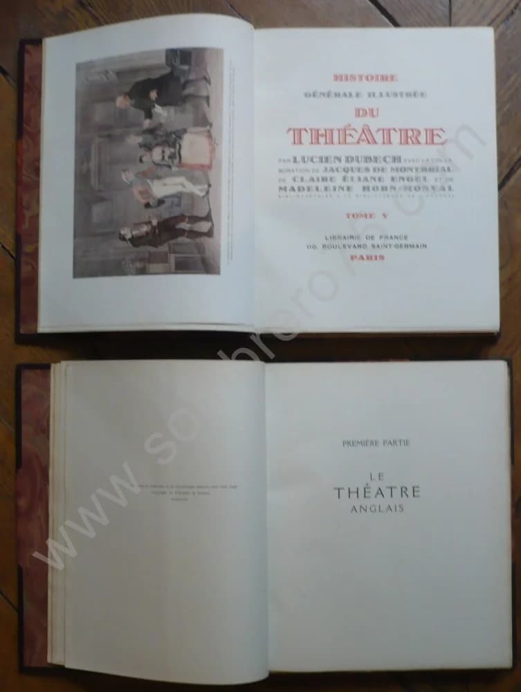 Histoire Générale Illustrée du Théâtre Complet 5 Volumes. Lucien DUBECH - Image 4