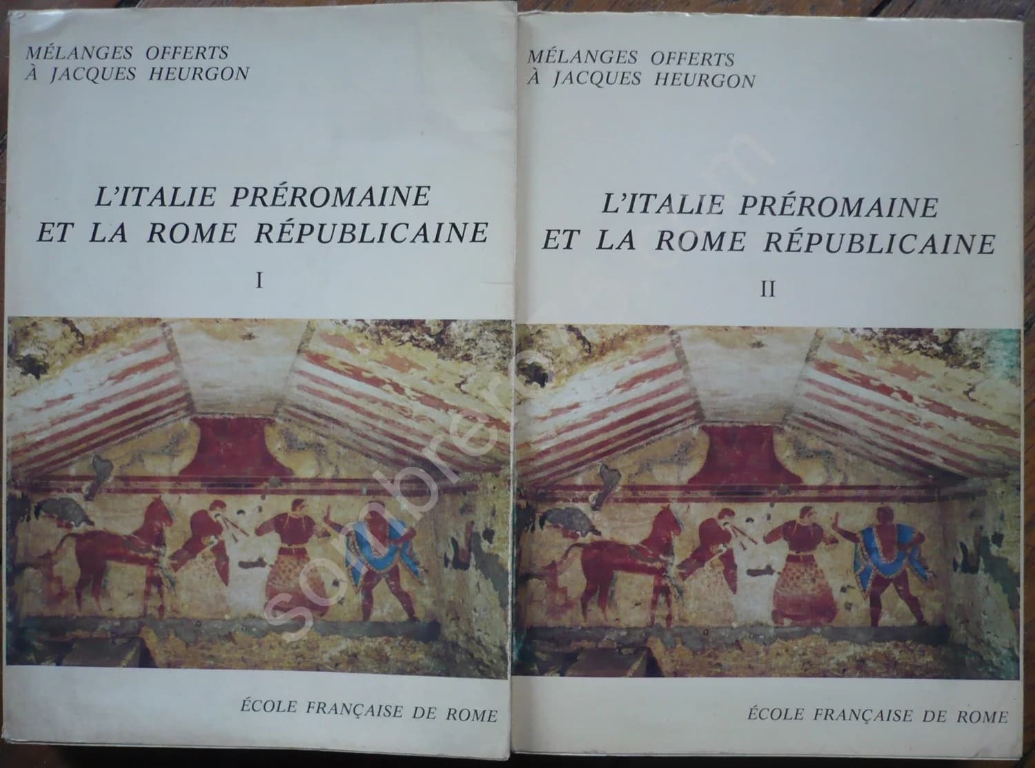 L'Italie Préromaine et la Rome Républicaine. 2 Volumes. Mélanges offerts à Jacques Heurgon