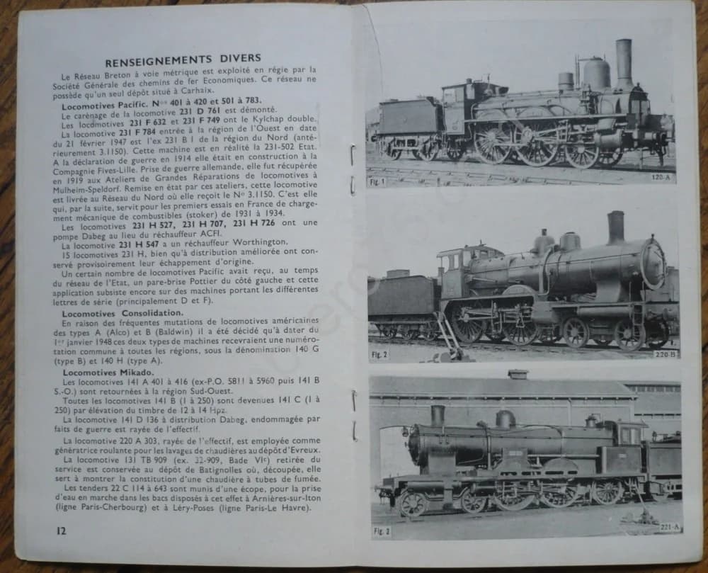 Les Locomotives à Vapeur de la Sncf Régiond de l'Ouest 1948 - Image 2