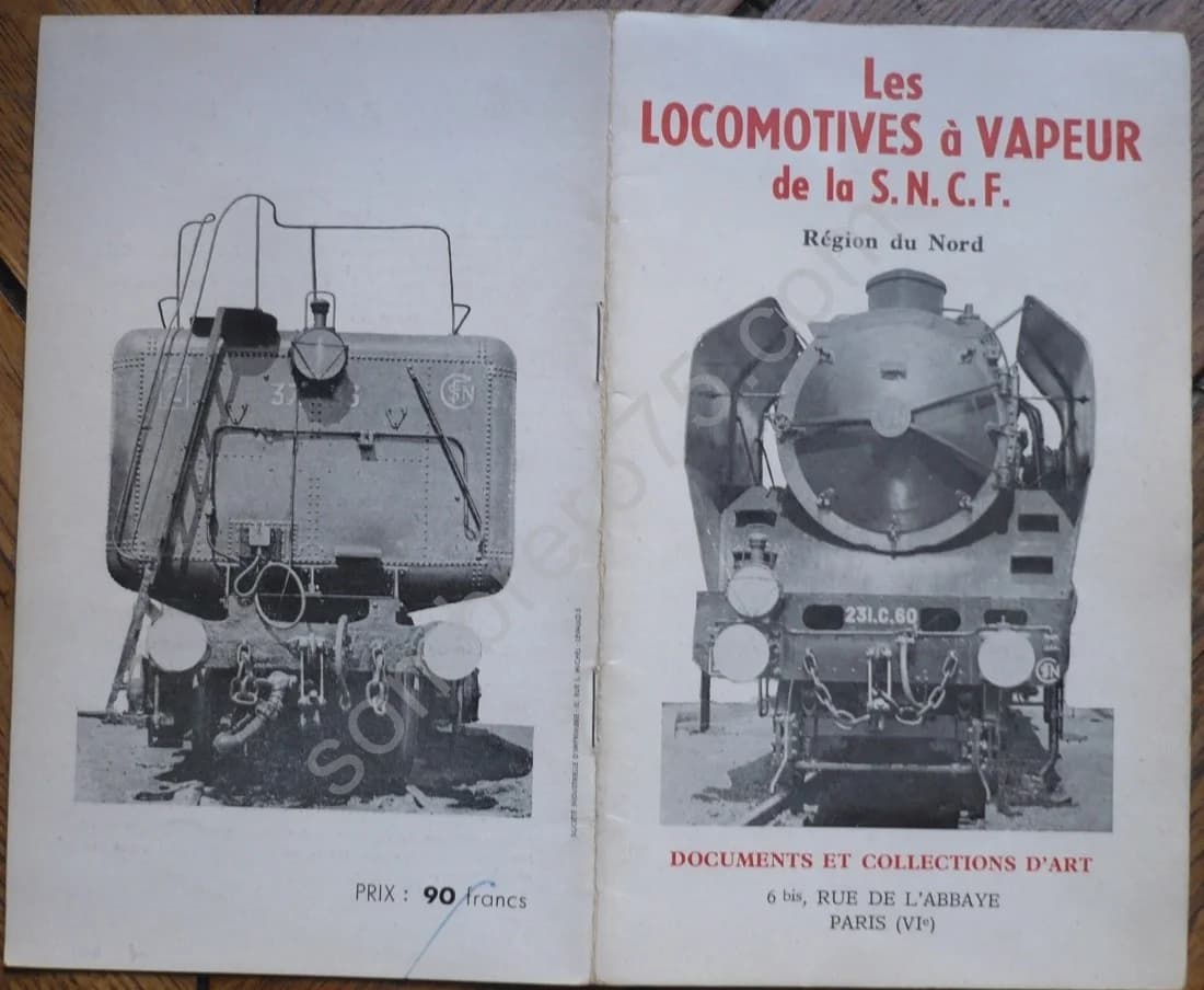 Les Locomotives à Vapeur de la Sncf Région du Nord 1950