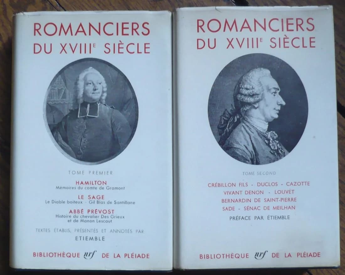 Romanciers du XVIIIe siècle. 2 Volumes