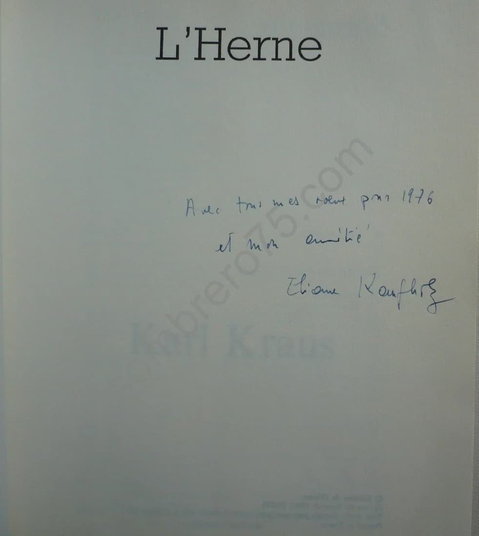 Karl Kraus - L'herne - Image 3