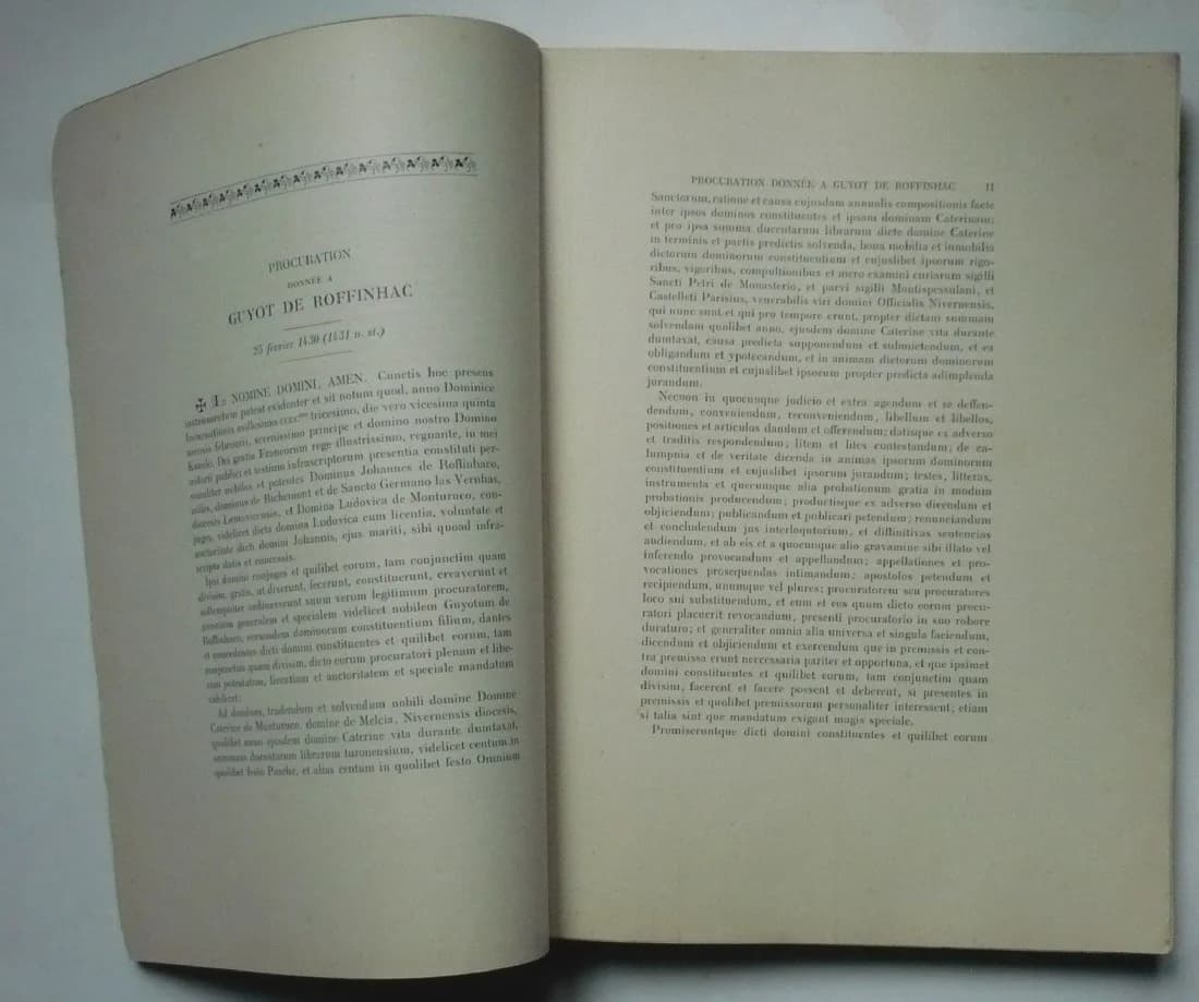 La Maison de Roffignac du milieu du XVe au début du XVIe siècle. Partie documentaire 3 Volumes - Image 2