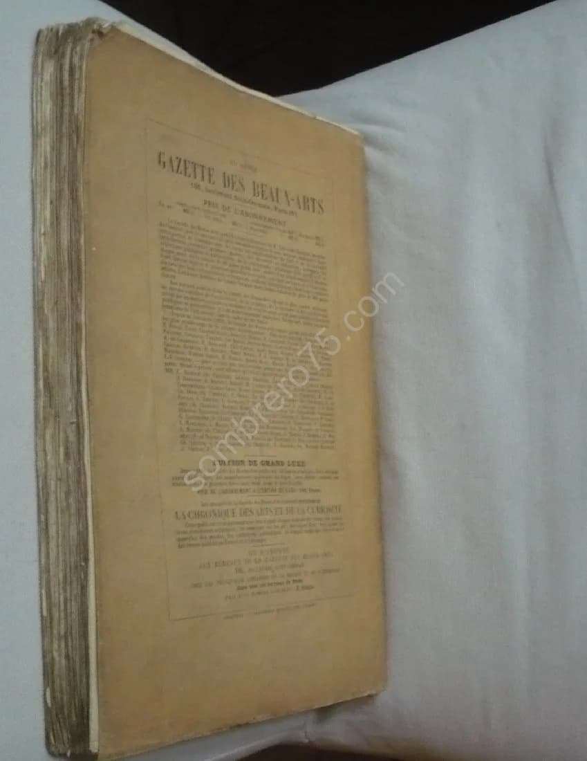 Tables Générales des Cinquante premières années de la Gazette des Beaux-Arts. 1859-1908. Tome II Table des Illustrations. DU BUS - Image 3