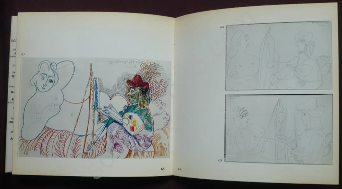 Picasso : Dessins en Noir et en Couleurs (15 Décembre 1969 - 12 Janvier 1971) - Exposition, Galerie Louise Leiris, du 23 Avril A - Image 4