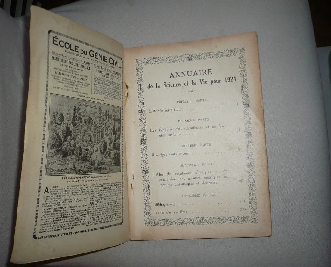 Annuaire de la Science et la Vie. 1924. L'Année Scientifique - Image 5