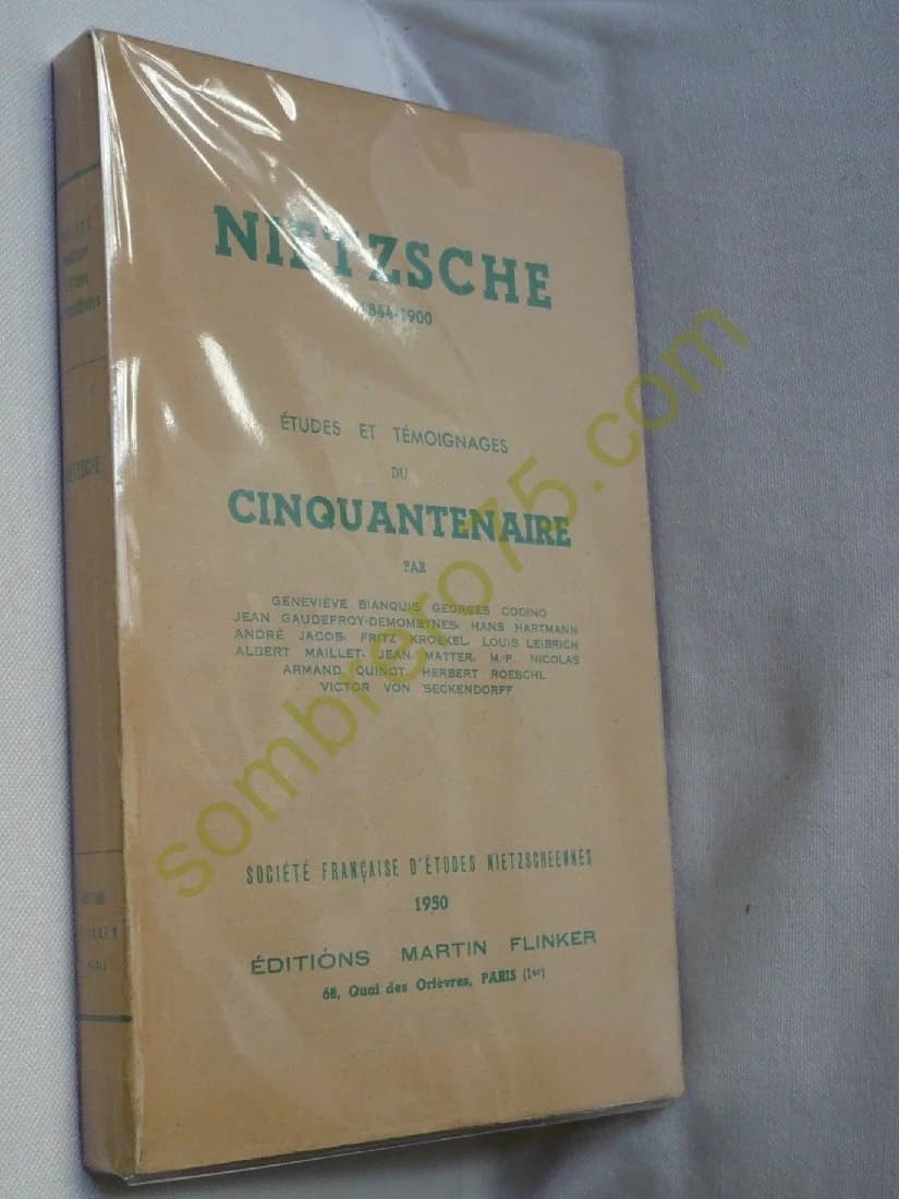 Nietzsche 1844-1900. Etudes et Témoignages du Cinquantenaire - Image 2