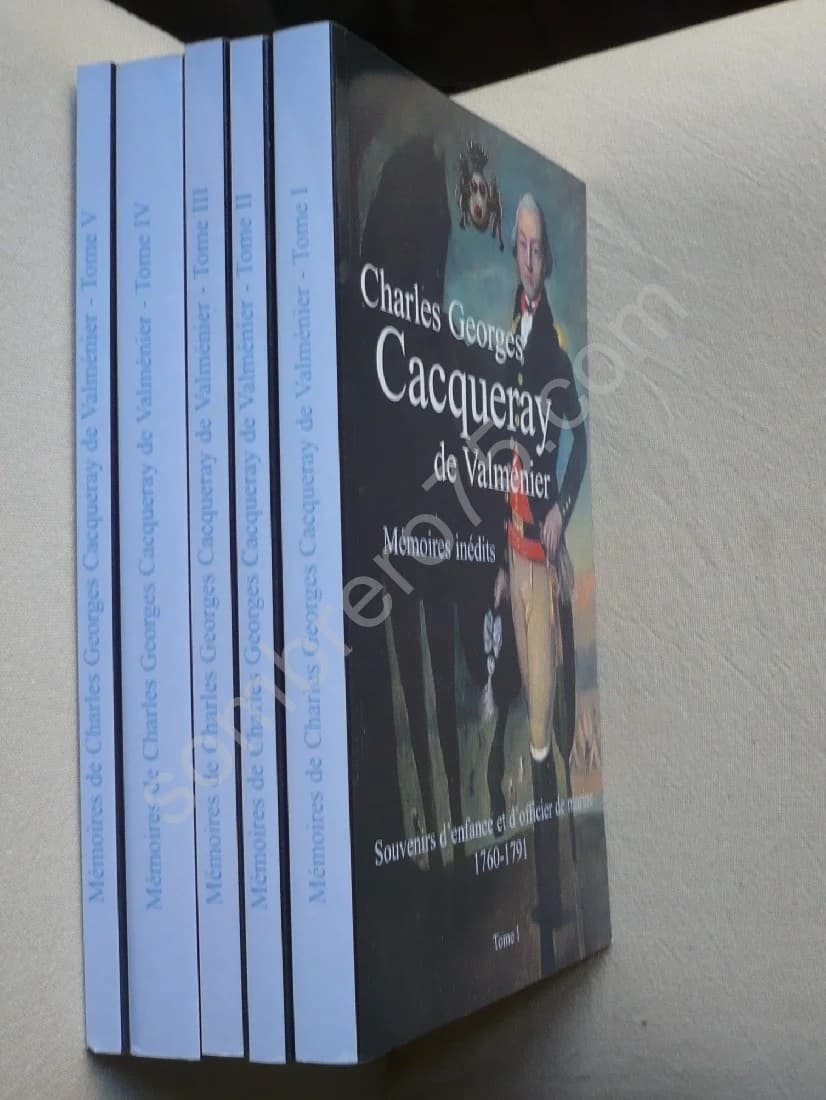 Mémoires Inédits. 5 Volumes.Charles Georges Cacqueray De Valmenier - Image 2