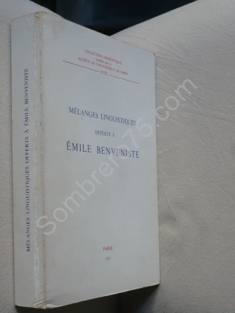 Mélanges Linguistiques offerts à Emile Benveniste - Image 2