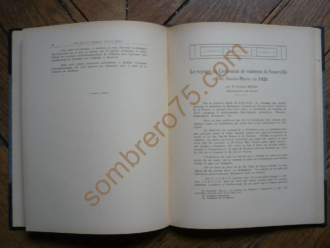 Bulletin de l'Académie Malgache Nouvelle série Tome XVI 1933 Colonie de Madagascar et Dépendances - Image 4