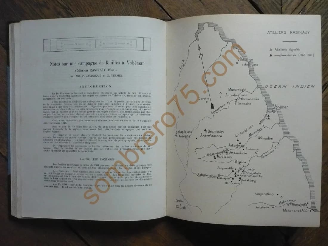 Bulletin de l'Académie Malgache Nouvelle série Tome XXIV 1941 Colonie de Madagascar et Dépendances - Image 3