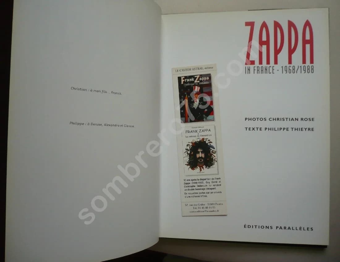 Zappa In France 1968/1988. Ch. ROSE Ph. THIEYRE - Image 3