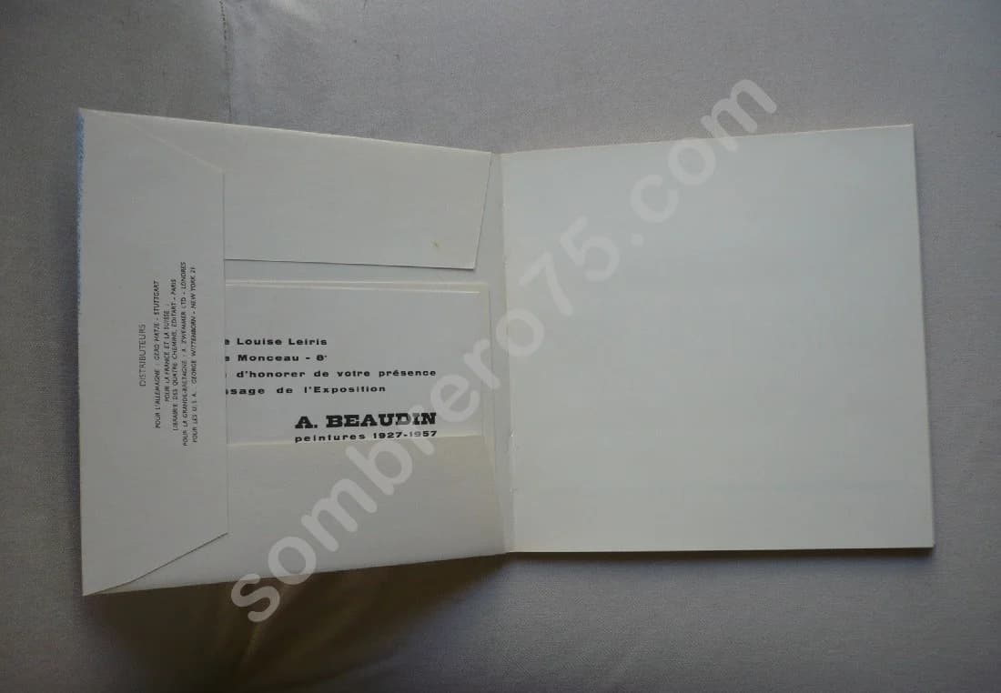 A Beaudin Peintures 1927 - 1957. Galerie Leiris - Image 3