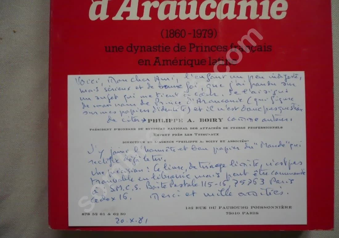 Histoire du Royaume d'Araucanie (1860-1979) Une dynastie de Princes Français en Amérique Latine - Image 3
