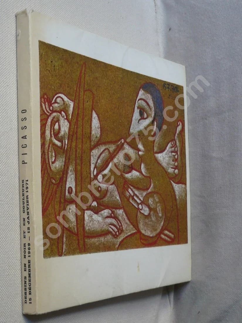 Picasso - Dessins en noir et en couleurs - 1969-1970 - Image 2