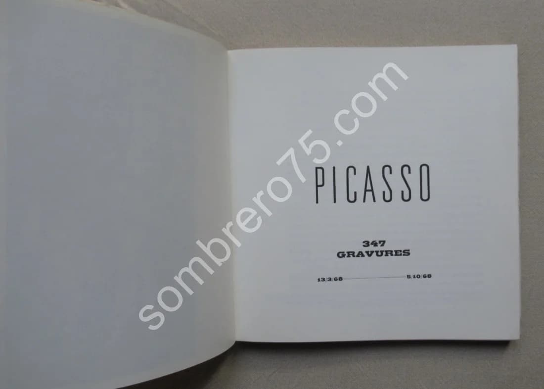 Picasso - 347 gravures - - Mars à octobre 1968 - Image 3