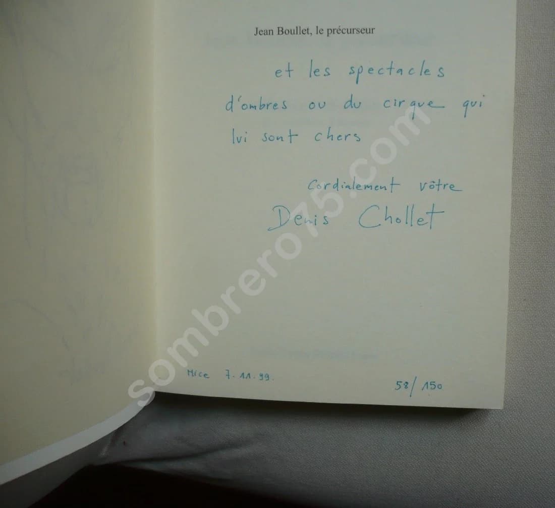 Jean BOULLET Le Précurseur - Envoi et dessin original de Jean BOULLET - Image 3
