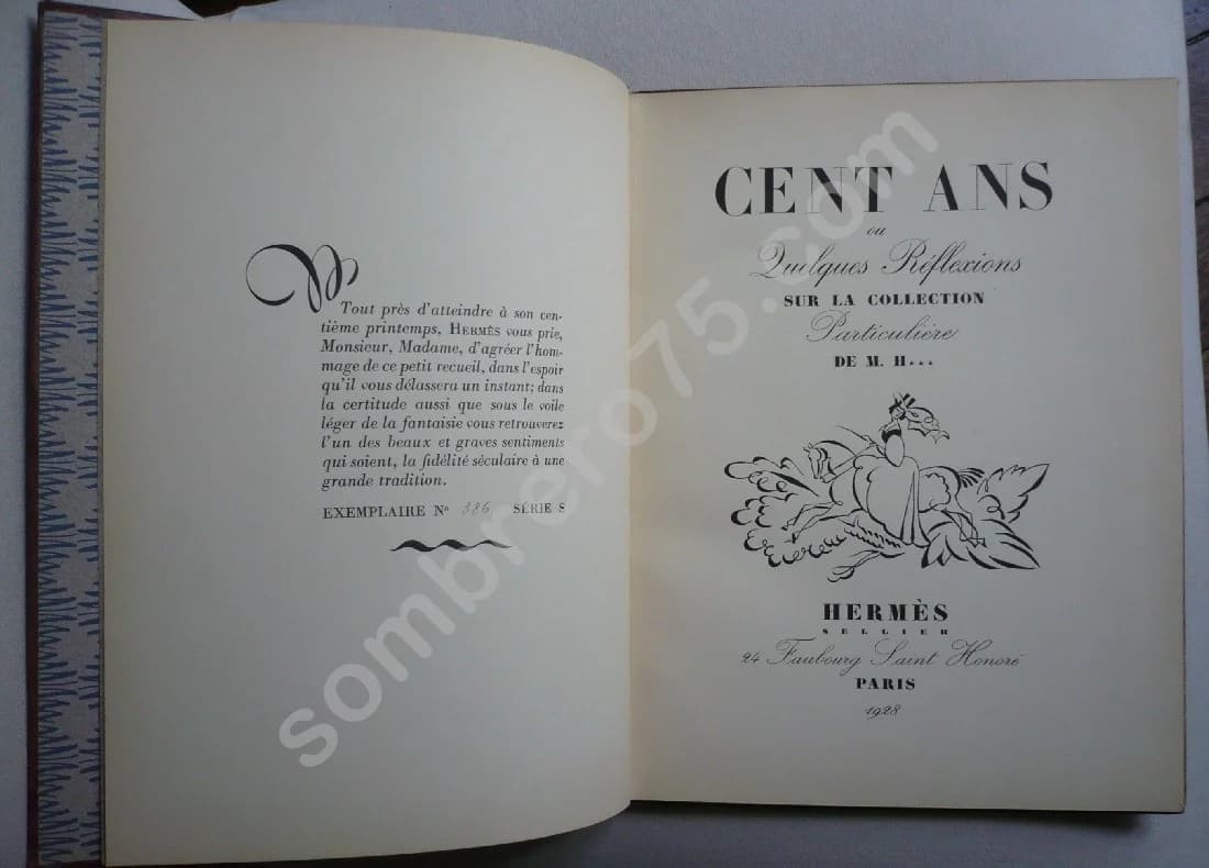 Cent ans ou quelques réflexions sur la Collection de MH***. Sellier - Image 3