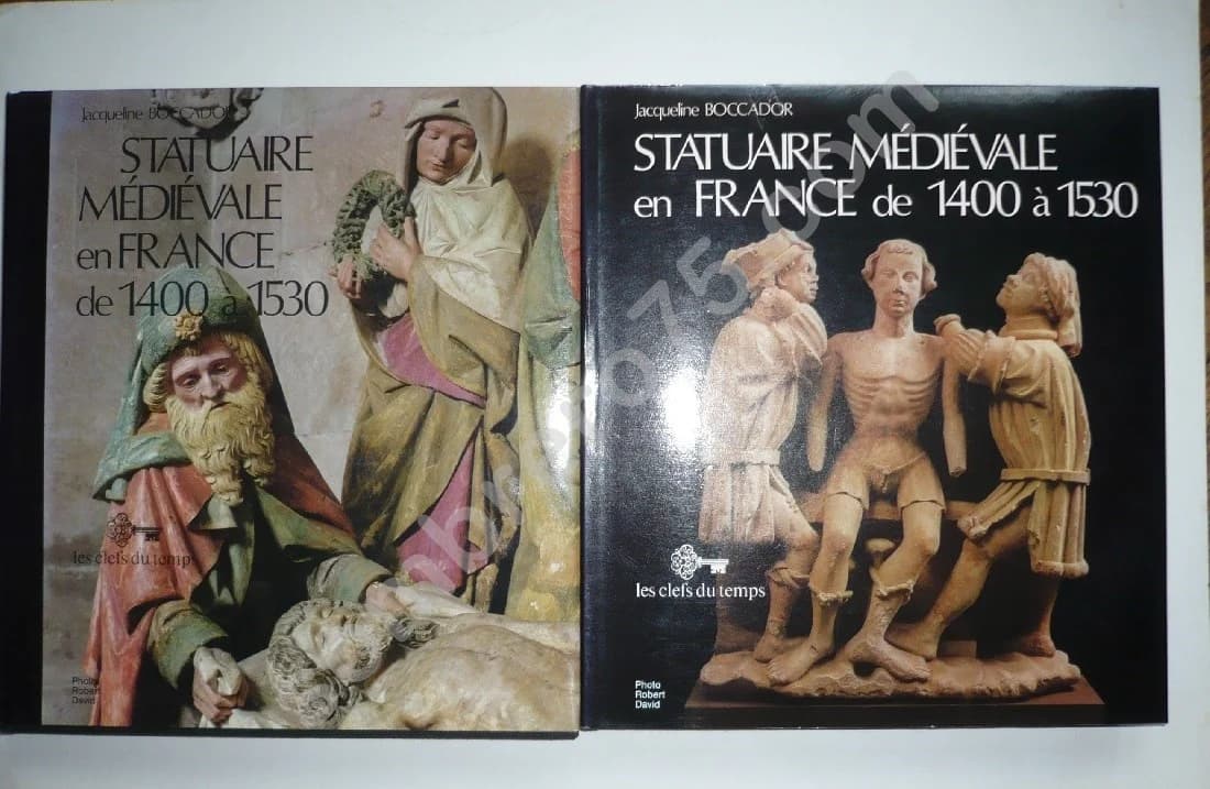 Statuaire Médiévale en France de 1400 à 1530. J BOCCADOR. 2 Volumes